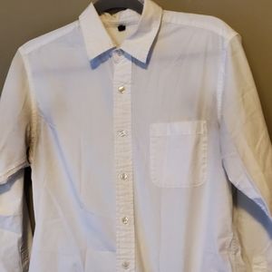 MENS White, Collared, Dress-Shirt H&M